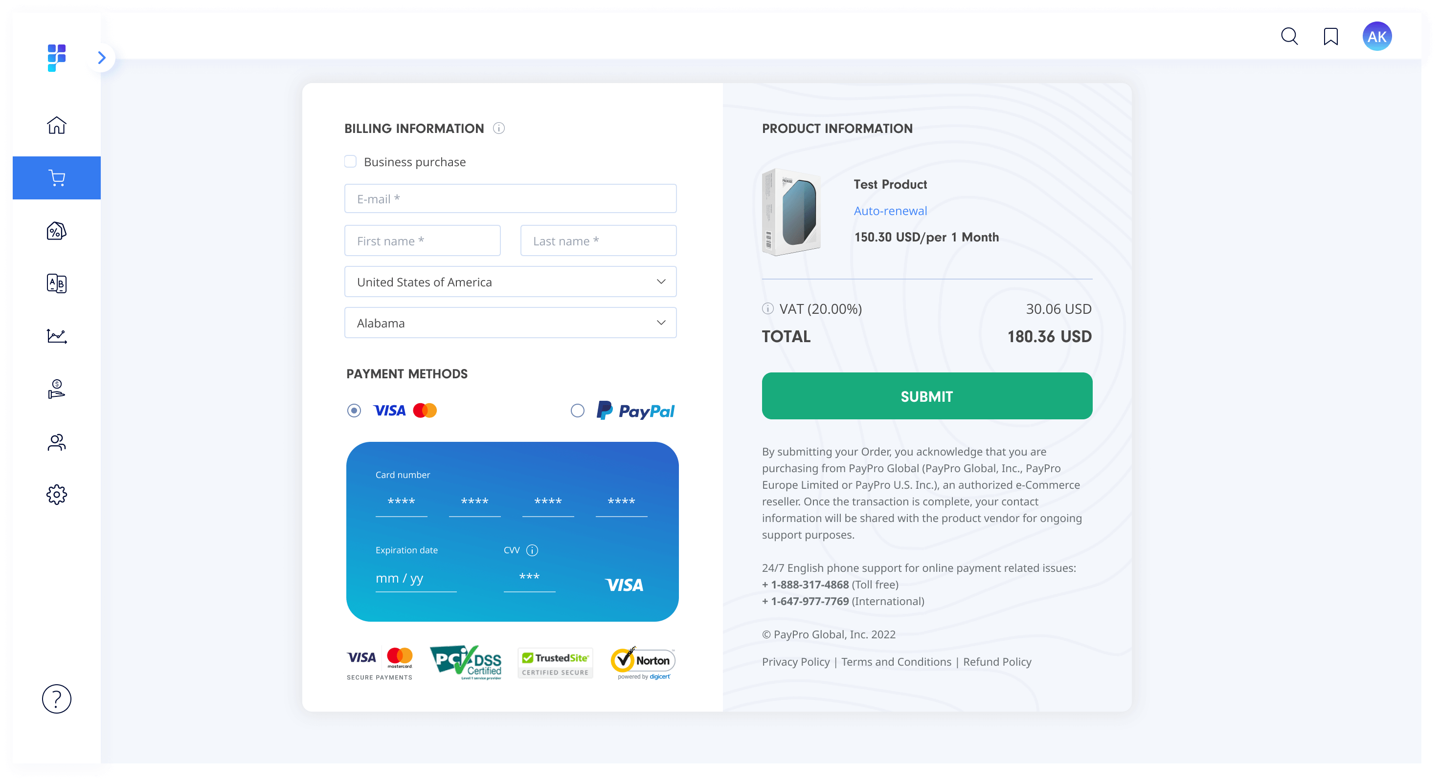 In-App Checkout