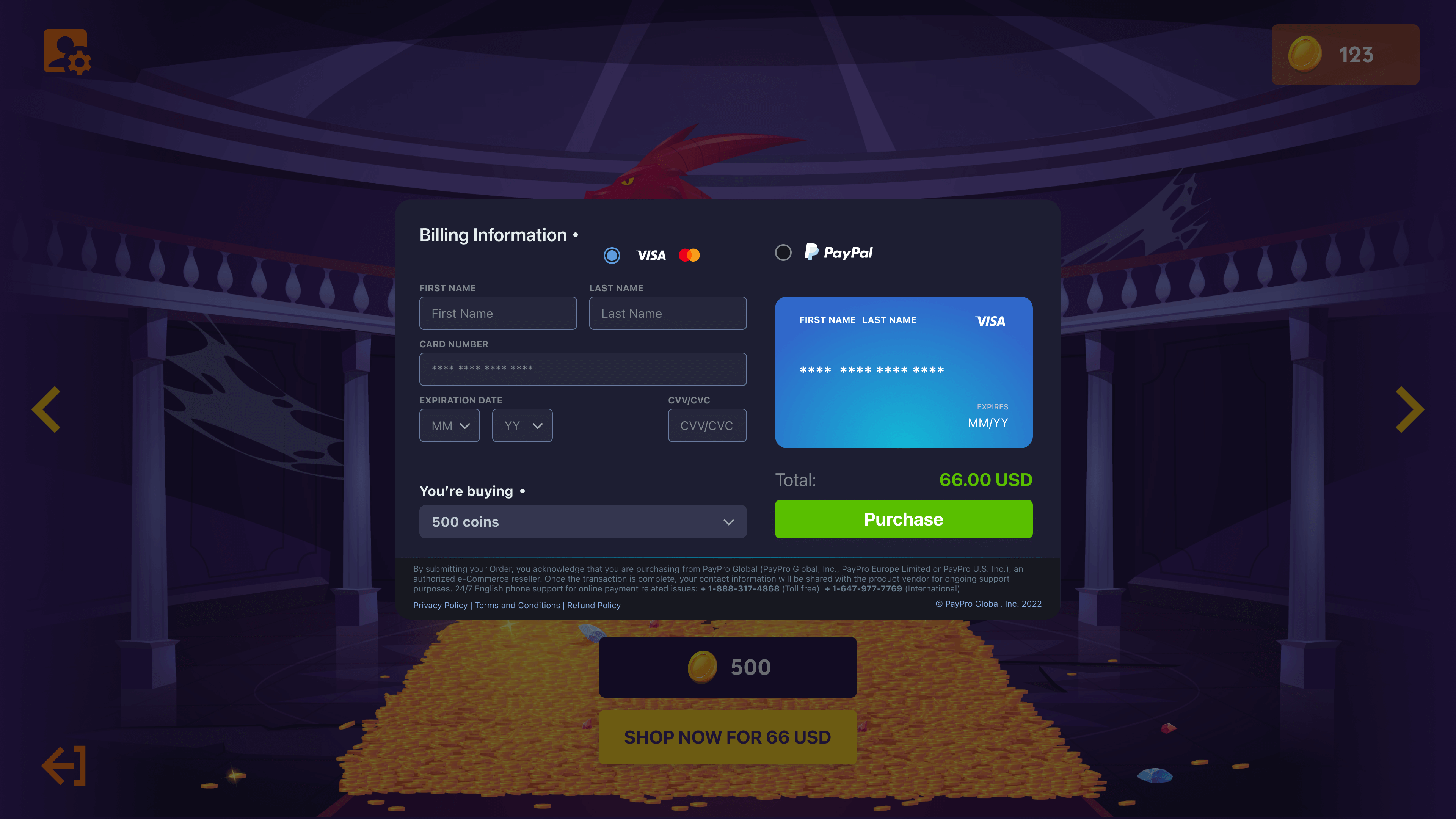 In-Game Checkout